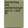 Jaarverslag afd. epidemiologie gez.d. r dam 87 door Onbekend