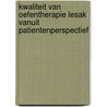 Kwaliteit van oefentherapie lesak vanuit patientenperspectief door R.A.J. Stussgen