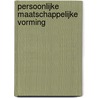 Persoonlijke maatschappelijke vorming door M. Cox