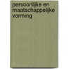 Persoonlijke en maatschappelijke vorming door M. Cox