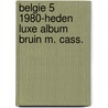 Belgie 5 1980-heden luxe album bruin m. cass. door Onbekend