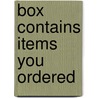 Box contains items you ordered door Onbekend