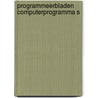 Programmeerbladen computerprogramma s door Onbekend