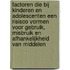 Factoren die bij kinderen en adolescenten een risisco vormen voor gebruik, misbruik en afhankelijkheid van middelen