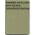 Tweede evaluatie Wet inzake bloedvoorziening