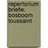 Repertorium briefw. bosboom toussaint