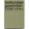 Taalkundige geschriften (1707-1711) by A. Verwer