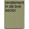 Rendement in de BVE sector door C. van Woerkom
