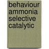 Behaviour ammonia selective catalytic door Frank Biermann