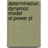 Determination dynamoc model el.power pl