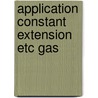 Application constant extension etc gas by Knapen