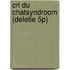 Cri du chatsyndroom (deletie 5p)