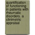 Quantification of functioning in patients with rheumatic disorders. A clinimetric appraisal
