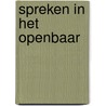 Spreken in het openbaar door Raf Goossens