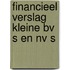 Financieel verslag kleine bv s en nv s