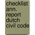 Checklist ann. report dutch civil code