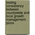 Testing consistency between countywide and local growth management plans