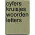 Cyfers kruisjes woorden letters