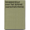 Lasapparatuur voor het lichtnet (aanschafcriteria) by W. Pors
