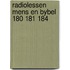 Radiolessen mens en bybel 180 181 184