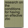 Research on the conditions for having an effective ZBC door E. Wouters