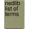 Nedlib list of terms door G. Clavel