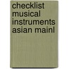 Checklist musical instruments asian mainl door Phida Wolff