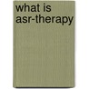 What is asr-therapy door Kamst