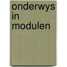 Onderwys in modulen door P.J. van Eijl