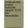 Eindevaluatie project sluitende aanpak 12-23 jaar Leeuwarden door U. van Dijk