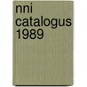 Nni catalogus 1989 door Onbekend