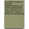 Correlation analyses between weatherclasses and blood sedimentation rate fluctuations of a population sample in Leiden The Netherlands door H. Lieth