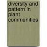 Diversity and pattern in plant communities door Onbekend