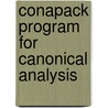 Conapack program for canonical analysis door Orloci