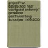 Project 'van basisschool naar voortgezet onderwijs' gemeente Geertruidenberg, schooljaar 1999-2000