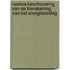 Nadere beschouwing van de toerekening van het energiebeslag