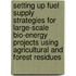 Setting up fuel supply strategies for large-scale bio-energy projects using agricultural and forest residues