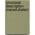 Structural description maced.dialect