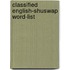 Classified english-shuswap word-list