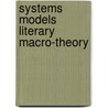 Systems models literary macro-theory door Tanaka