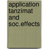 Application tanzimat and soc.effects door Inalcik