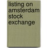 Listing on amsterdam stock exchange door Klaassen