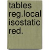 Tables reg.local isostatic red. door Vening Meinesz