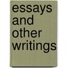 Essays and other writings door V. Segesvary