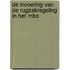 De invoering van de rugzakregeling in het MBO