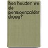 Hoe houden we de pensioenpolder droog?