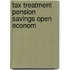Tax treatment pension savings open econom