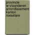 Provincie W-Vlaanderen arrondissement kanton Roeselare