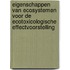 Eigenschappen van ecosystemen voor de ecotoxicologische effectvoorstelling