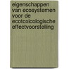 Eigenschappen van ecosystemen voor de ecotoxicologische effectvoorstelling door W.L.M. Tamis